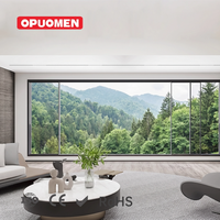 Ventanas Corredizas de Aluminio para Casa o Villa, Personalizadas, con Gran Vista Panorámica, Ventana Doble de Piso a Techo, Vidrio Fijo, Estilo Moderno