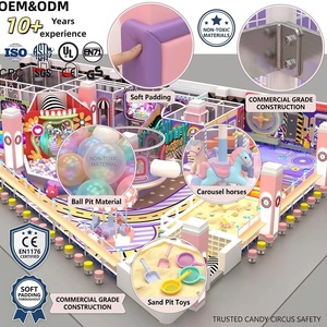 Equipo de Juegos Interior Personalizado con Temática de <span class=keywords><strong>Circo</strong></span> de Dulces: Carrusel, Piscina de Pelotas, Piscina de Arena, Torre de Escalada para Niños en Centros Comerciales FEC - Product Image 4