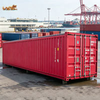 Conteneur maritime souple à toit ouvert de 40 pieds, neuf, certifié CSC CCS, avec bâche en PVC de 40 pieds pour couverture de toit, chargement flexible