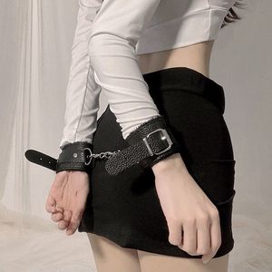 Pulsera de cuero de terciopelo engrosado para mujer, accesorios, juguetes, anillos y cadenas para pies de pareja, juguete sexual impermeable para adultos, no daña las manos - Product Image 4