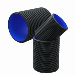 6 pulgadas Sn4 Sn8 plástico HDPE doble pared corrugado alcantarillado fuelle duradero 200mm 300mm 500mm 600mm 1200Mm tubo <span class=keywords><strong>de</strong></span> drenaje <span class=keywords><strong>precio</strong></span> - Product Image 5