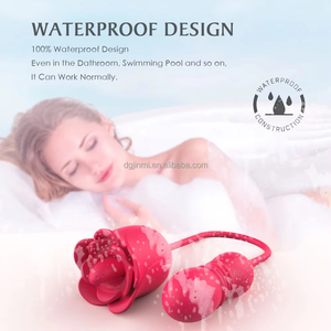 En İyi Fiyat Gül Vibratör 12 Frekanslı Yalayıcı Titreşimli Sıvı Silikon Yetişkin Seks Oyuncakları Kadınlar için G Noktası Yapay Penis Vibratör - Product Image 6