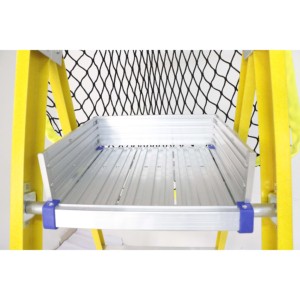 Phong cách công nghiệp di chuyển an toàn sợi thủy tinh bục nền tảng thang với lan can gấp & tính năng cách nhiệt - Product Image 6