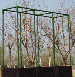 Piquet de jardin en acier revêtu, anti-rouille, avec enveloppe plastique, pour plantes grimpantes (concombres, vigne), support métallique pour treillis - Product Image 3