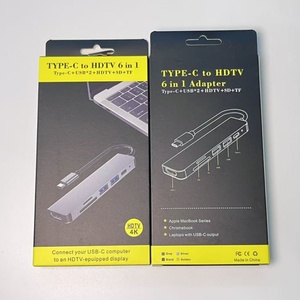 Station d'accueil Type-C 4K 60Hz avec mise en miroir HD, charge rapide PD, <span class=keywords><strong>USB</strong></span> 3.0 haute vitesse, <span class=keywords><strong>adaptateur</strong></span> multifonction 7 ports SD/TF - Product Image 4