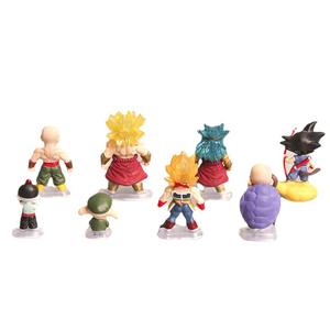 Ensemble de 8 figurines d'action PVC Dragon Ball Z (DBZ) en gros : <span class=keywords><strong>Goku</strong></span>, Oolong, Tien Shinhan, Maître Roshi, Gogeta, Saiyan – Collection 2025 - Product Image 2