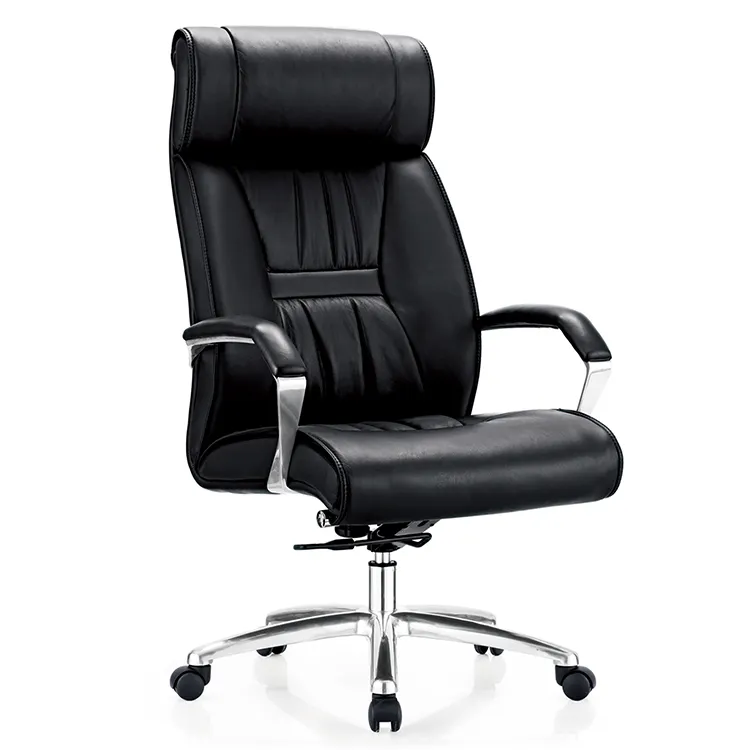 Billiger klassischer ergonomischer PU-Leder Executive Boss Leder Bürostuhl