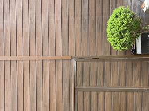 La clôture extérieure imperméable de WPC lambrisse le mur composé en plastique en bois de jardin - Product Image 4