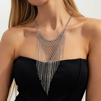 Collier tendance en maille tressée au design personnalisé, style Ins, pour femmes, accessoires transfrontaliers européens et américains
