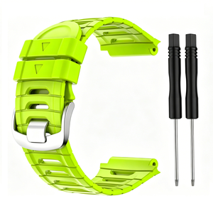 Bracelet de montre de remplacement en silicone à structure ergonomique respirante pour Garmin Forerunner <span class=keywords><strong>920XT</strong></span> avec boucle en acier inoxydable d'origine - Product Image 3