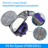 Accessoires pour aspirateur Dyson V7V8V10V11, tête de nettoyage humide pour la maison, pour l'aspiration et le nettoyage des sols, pour une utilisation en voiture, en camping-car, en garage ; serpillière électrique