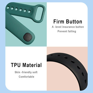 Correa de reloj inteligente Dous de silicona suave e impermeable para <span class=keywords><strong>Redmi</strong></span> Band 2, diseño de brazalete con hebilla de 12 mm - Product Image 3
