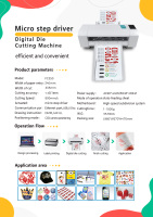 Máquina de Corte de Papel FC350C A3+, Cortadora de Hojas Automática de 340 mm, Cámara CCD, Plotter de Corte Digital, Cortadora de Etiquetas y Adhesivos