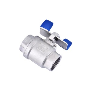 วาล์วลูกบอลผีเสื้อแบบสองชิ้นทำจากสแตนเลส304ที่จับท่อน้ำ<span class=keywords><strong>4</strong></span>/6เครื่องมือฮาร์ดแวร์ DN15 - Product Image 2