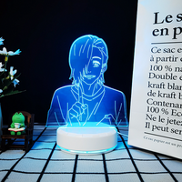 Vente directe d'usine, délicieuse lampe de nuit 3D d'anime, LED acrylique décorée à placer près du canapé du salon
