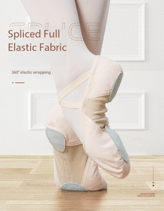 Scarpette da Danza Classica 360 Full Stretch in Tela, Scarpette da Ballerina con Suola Divisa, <span class=keywords><strong>Scarpe</strong></span> da Yoga e Danza, da 3 Anni ad Adulti - Product Image 2