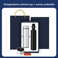 Coffret Cadeau d'Affaires Personnalisé Luxe Léger – Tasse Isotherme, Carnet, Clé USB, Boîte Cadeau – Matériel Métallique – Fête des Pères, Nouvel An