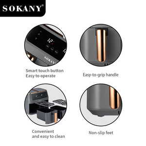 Sokany 8L <b>Air</b> <b>Fryer</b> Double Pot Electric Smart <b>Oven</b> For Household Cooking With PTFE Non-Stick Coating - Product Image 5