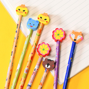 <span class=keywords><strong>Lápiz</strong></span> HB de Madera Personalizado, Kawaii y Bonito, con Borrador, para Niños Escolares, Venta al Por Mayor Económica - Product Image 6