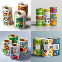 Étiquettes autocollantes biodégradables personnalisées en gros pour pots de miel, rouleaux d'étiquettes pour contenants alimentaires, sucettes, bouteilles