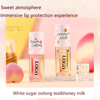 Huile à lèvres végétalienne effet gloss, non collante, repulpante et hydratante, soin des lèvres fruité, marque privée, logo personnalisé, vente en gros, faible MOQ