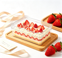 Boîte à gâteau en plastique empilable de qualité alimentaire, haute transparence, 5,51*3,94*2,28 pouces, pour plusieurs tailles – Fournisseur d'usine