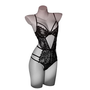 Lemon Story Women's <b>Lace</b> Bodysuit Push-Up See-Through Sexy Sleeveless Underwear 9159 - Product Image 3