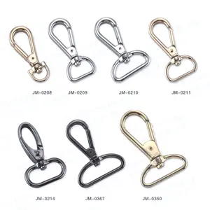 Túi Dây đeo phần cứng 3/8 xoay Snap hook Clasp tùy chỉnh đẩy cổng tôm hùm móc vàng kim loại xoay Hooks cho túi xách da thủ công