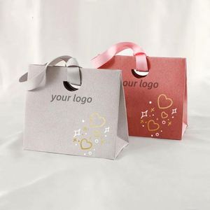 Bolsa de Papel Kraft de Fondo Plano, Grande, Personalizable, de Papel Reciclado, para Comida para Llevar, con Asa - Product Image 1