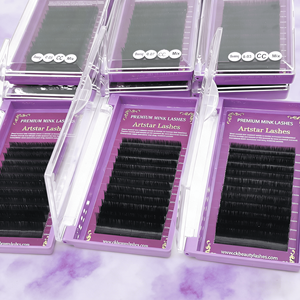 Extensions de <span class=keywords><strong>cils</strong></span> coréennes en PBT ultra-douces pour volume, véganes et sans cruauté animale, durables, à courbure stable, pour un éventail facile et un effet naturel parfait - Product Image 3