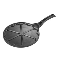 Wajan Pancake Mini Anti Lengket Multi-cetakan dari Aluminium Alloy Ramah Lingkungan Mudah Dibersihkan Pola Hati Smiley Face Kompatibel dengan Induksi