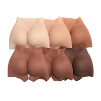 Leggings taille haute avec coussinets de silicone pour les hanches et les fesses, sous-vêtements de travesti, culotte sculptante avec effet rehausseur de fesses
