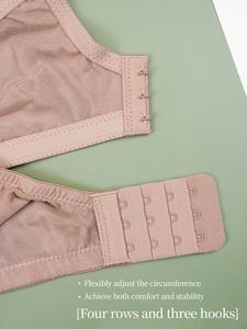 Sujetador de Encaje Estilo Francés, Sujetador de Malla con Push-Up, Sin Aro, Anti-caída, Ajustable, Ropa Interior Sexy - Product Image 6