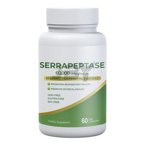 תוסף אנזימים ללא הנדסה גנטית של JBY Wholesale להקלה על דלקות האף וזרימת דם בריאה עם כמוסות סרפרפטאז איכותיות - Product Image 1