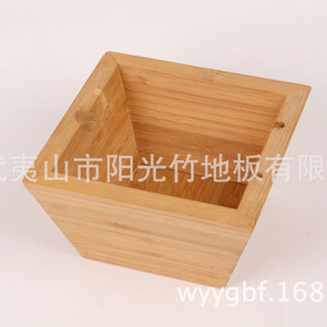 ชามไม้ไผ่และไม้จากโรงงานฝูเจี้ยน ชามสลัด ชามราเมนญี่ปุ่น ชามไม้ไผ่สีพื้น ภาชนะสำหรับใช้ในบ้าน - Product Image 1