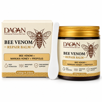 Baume réparateur au venin d'abeille DAQAN, miel de Manuka et propolis, baume raffermissant, lissant et nourrissant pour les peaux sèches, rugueuses et fatiguées, 120ML