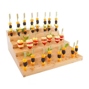 Présentoir pour aliments d'usine Présentoir de stockage multicouche pour fruits et légumes Présentoir en bois personnalisé - Product Image 4