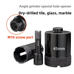 M10 diamante brasato pieno di piastrelle di ceramica apriscatole di perforazione a secco di vetro punta per piastrelle di marmo apertura 6-60mm - Product Image 1