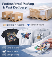 Film de transfert DTF mat simple face en PET de haute qualité pour impression sur T-shirt, décollage à froid, en rouleau, vente en gros