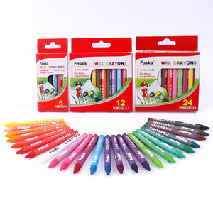 Foska Offre Spéciale Bon Prix Haute Qualité Sécurité Non Toxique Coloré Enfants Art Fournitures Multi-couleurs crayons avec logo personnalisé - Product Image 1