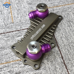 Plaques <span class=keywords><strong>d</strong></span>'adaptation de <span class=keywords><strong>refroidisseur</strong></span> <span class=keywords><strong>d</strong></span>'<span class=keywords><strong>huile</strong></span> moteur en aluminium CNC SK CUSTOM pour <span class=keywords><strong>Jeep</strong></span> <span class=keywords><strong>Grand</strong></span> <span class=keywords><strong>Cherokee</strong></span> 3.0L 3.6L Dodge Ram Chrysler 200 300 - Product Image 3