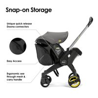 Sac de rangement compatible avec le siège auto pour bébé, sac organisateur en polyester résistant à l'eau et sac à dos portable pour les voyages de bébé