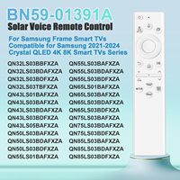 Télécommande vocale solaire BN59-01391A pour téléviseur Samsung Frame avec recherche vocale 2021-2025 Neo LED Smart 4K Ultra HD TV