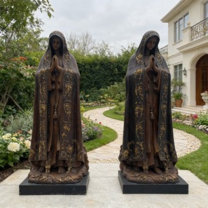 Estatua Antigua <span class=keywords><strong>de</strong></span> Metal <span class=keywords><strong>de</strong></span> la Virgen María, Tamaño Real, <span class=keywords><strong>Bronce</strong></span>, Nuestra Señora <span class=keywords><strong>de</strong></span> la Misericordia, Decoración Religiosa Personalizada para Iglesia u Hogar, Escultura <span class=keywords><strong>de</strong></span> María - Product Image 5
