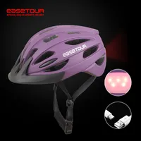 EASETOUR Custom OEM/ODM Fahrrad helm Fahrrad helme mit abnehmbarem LED-Sicherheits licht blitz