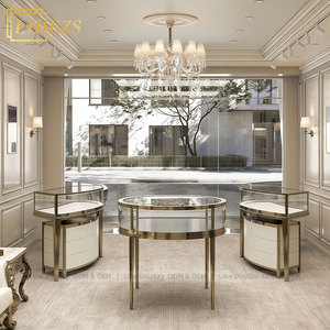 <span class=keywords><strong>Vitrine</strong></span> ronde pour bijoux, comptoir <span class=keywords><strong>d</strong></span>'exposition incurvé, mobilier de magasin, design <span class=keywords><strong>d</strong></span>'intérieur, solutions de mise en valeur commerciale - Product Image 3
