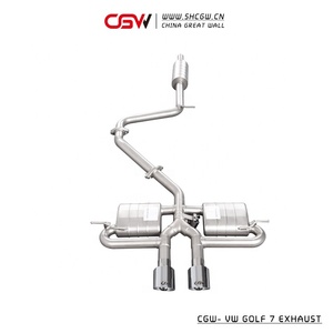 Silenciador de puntas brillantes Valvetronic para coche VW <span class=keywords><strong>Golf</strong></span> MK <span class=keywords><strong>7</strong></span> <span class=keywords><strong>7</strong></span>,5 1,4 T 1,6 Año 2014 +, piezas personalizadas de rendimiento - Product Image 6