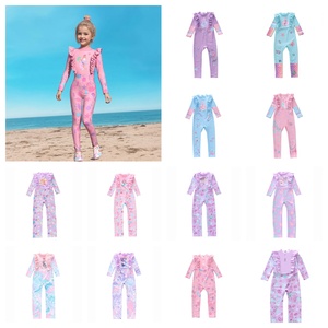 Combinaison personnalisée pour enfants filles de 100 à 150cm, combinaison style éruptions cutanées, maillots de bain pour le surf - Product Image 6