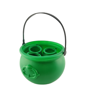 Nuevo <span class=keywords><strong>Caldero</strong></span> <span class=keywords><strong>de</strong></span> <span class=keywords><strong>Bruja</strong></span> <span class=keywords><strong>de</strong></span> Plástico Verde con Asa, Impermeable, para Fiestas <span class=keywords><strong>de</strong></span> Halloween, Graduación y Fiestas Infantiles - Product Image 4