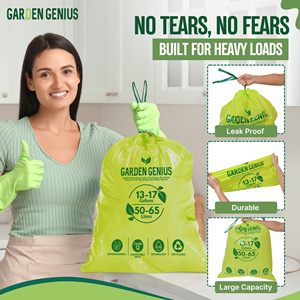 Túi nhựa phân hủy sinh học bán chạy cho nhà bếp, phòng khách, túi có dây rút sinh học - Product Image 3